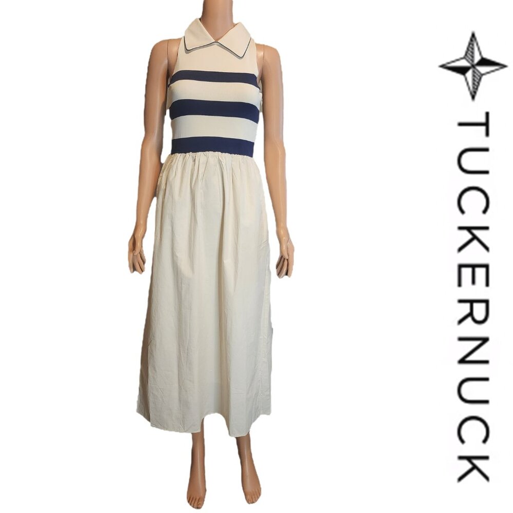 tuckernuck ivory stripe marina dress | Dresses | Tuckernuck Nwt Xs Hierarchy1-4:WOMENS - LONG
